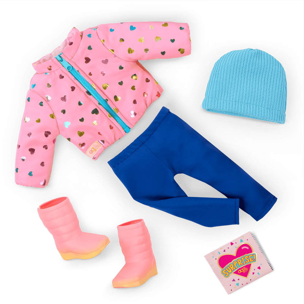 Our Generation Snowflake Surprise Outdoor Outfit for 18-inch Dolls