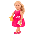 18-inch equestrian doll with blonde hair, blue eyes, lemonade accessories and storybook