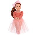 18-inch ballet doll with red hair and blue eyes
