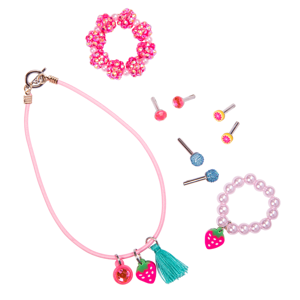 18-inch doll with blonde hair, pale blue eyes, jewelry and box