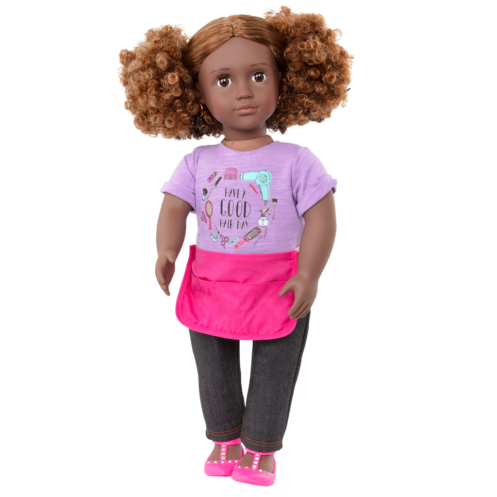 Our Generation 18-inch Hairdresser Doll Ashanti