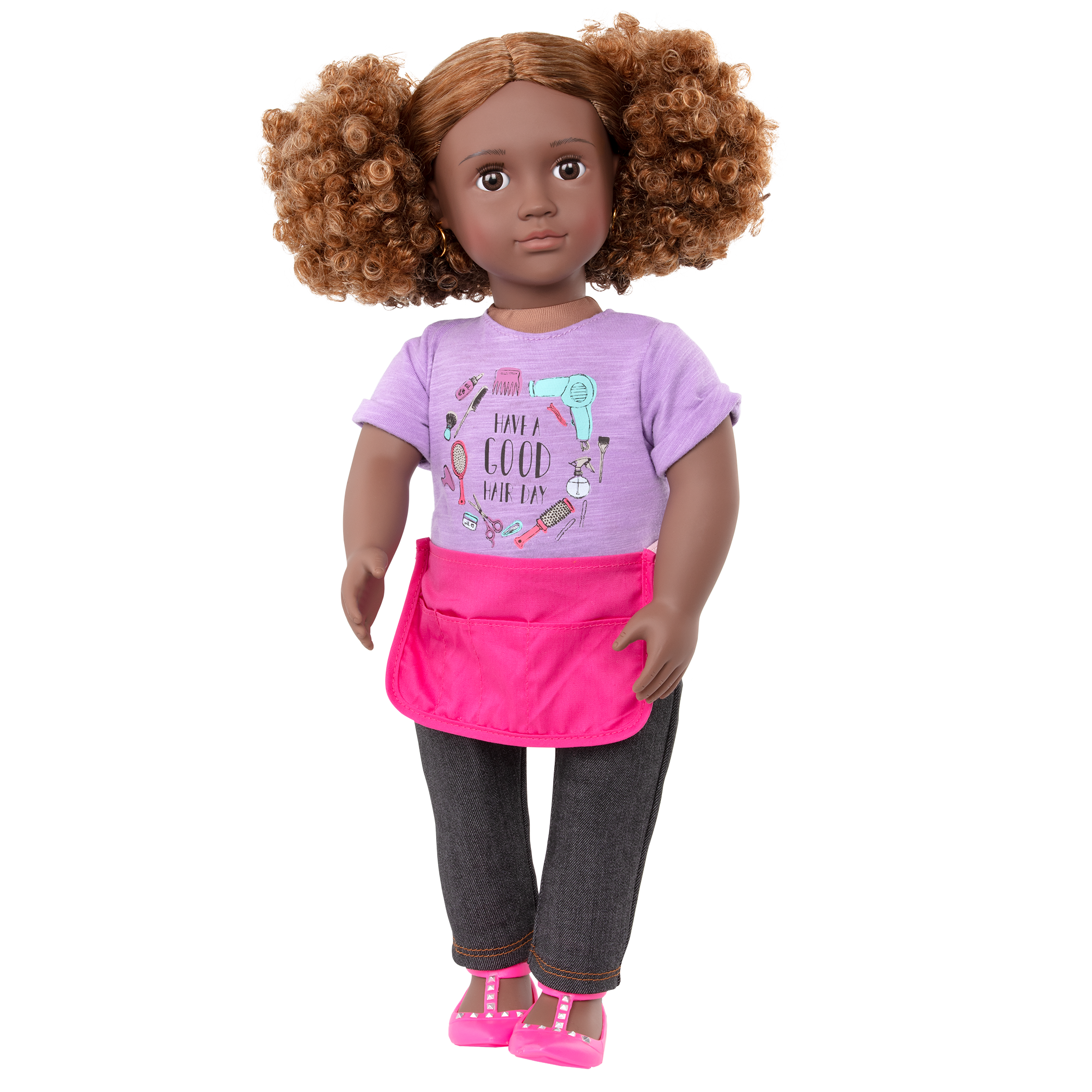 Our Generation 18-inch Hairdresser Doll Ashanti