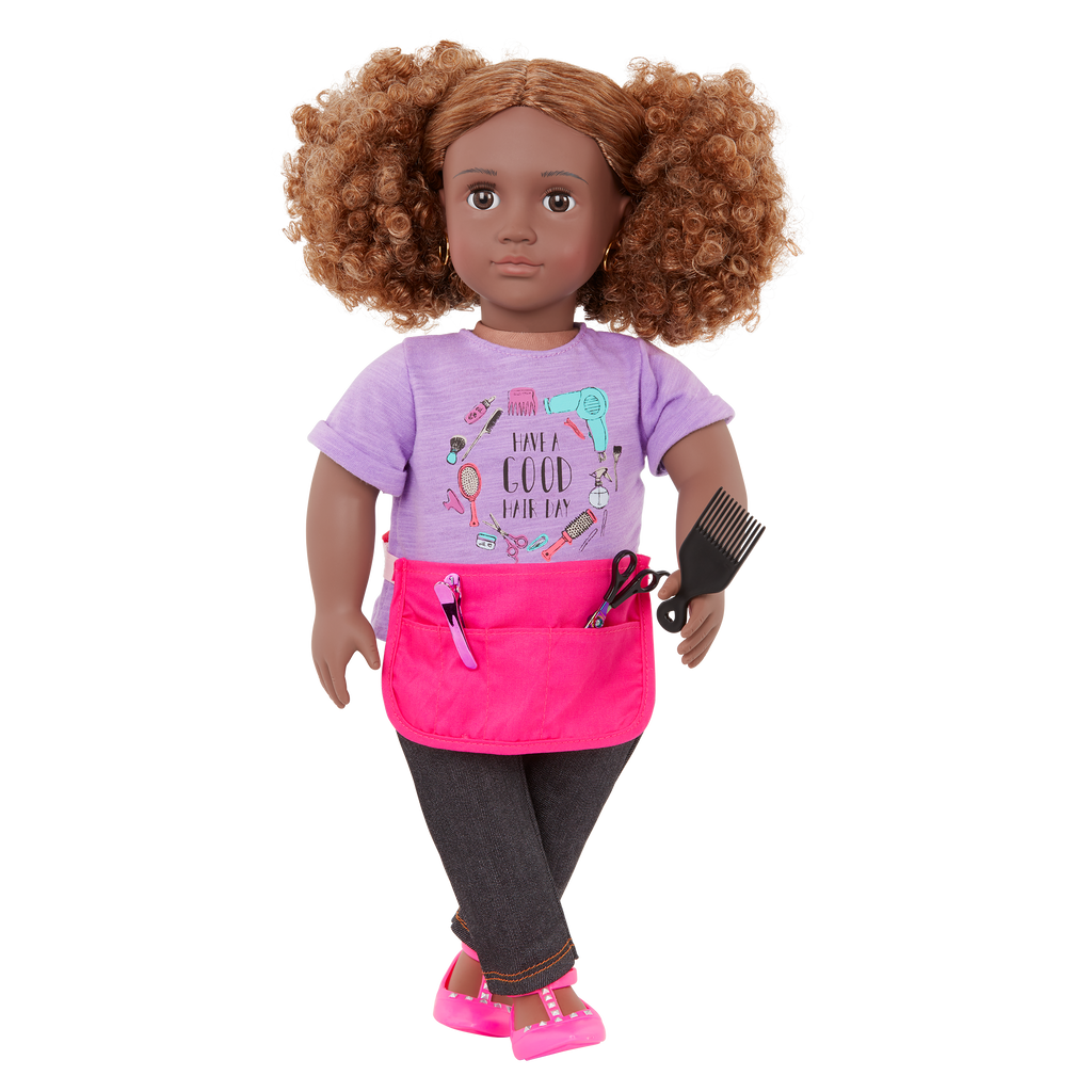 Our Generation 18-inch Hairdresser Doll Ashanti