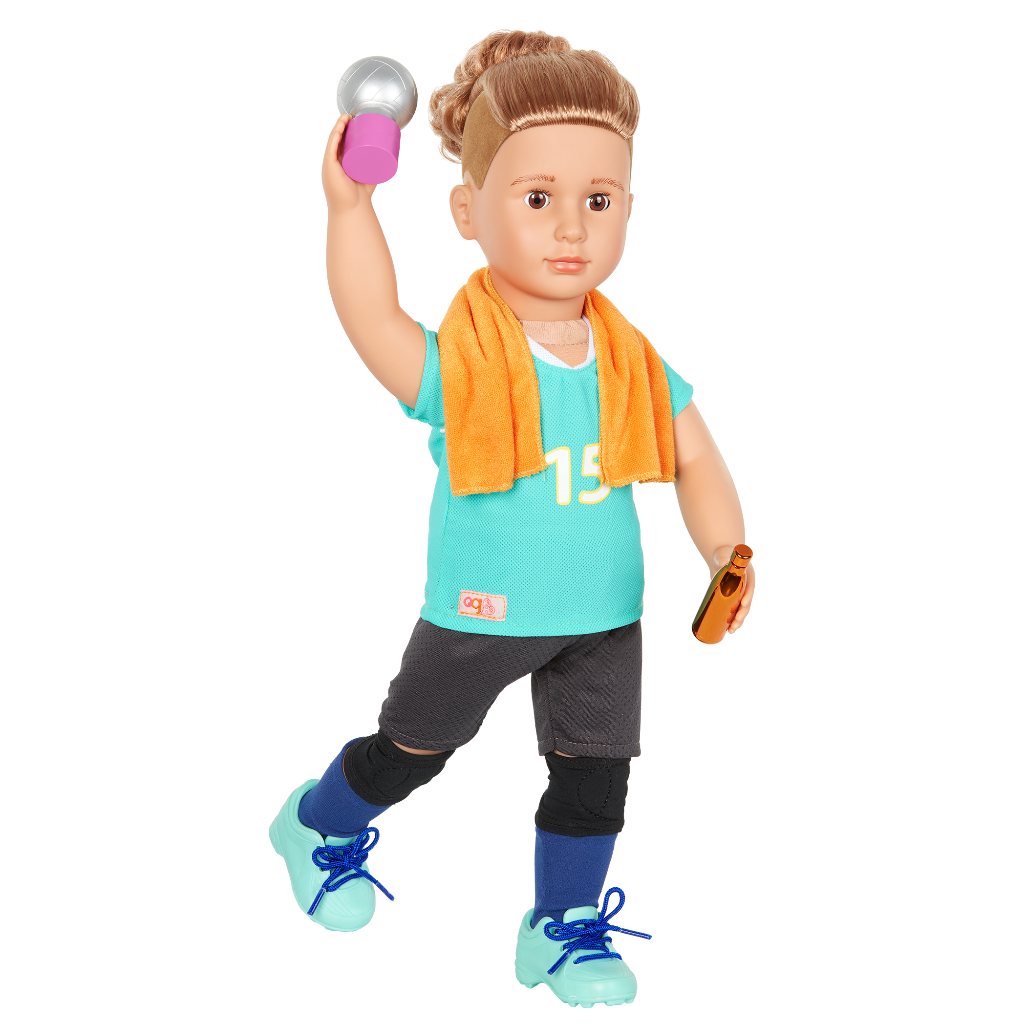 Posable 18-inch Volleyball Player Boy Doll Johnny