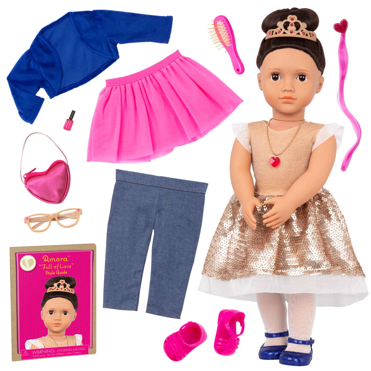 Our Generation Fashion Starter Kit & 18-inch Doll Amora