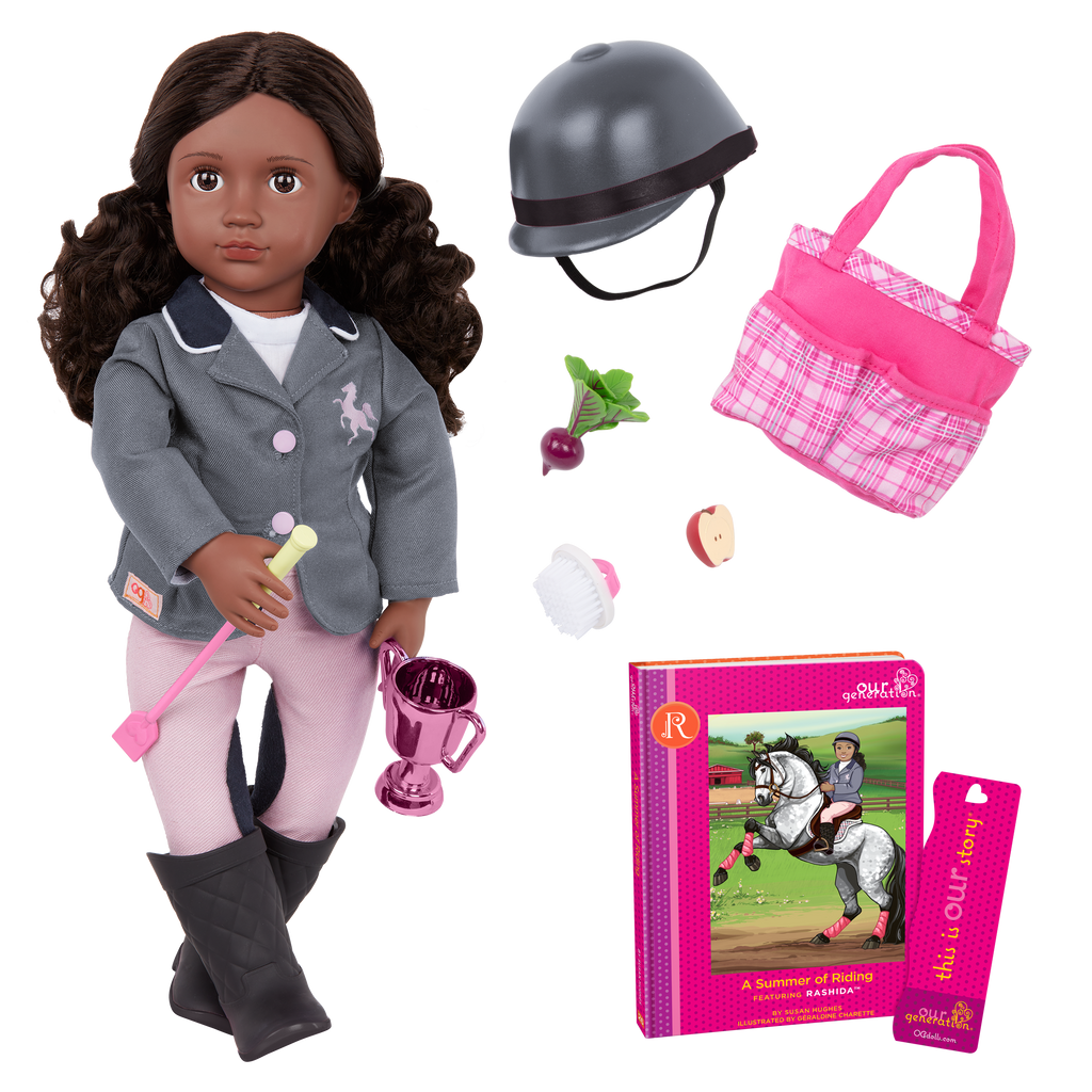 Our Generation Posable 18-inch Equestrian Doll Rashida