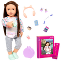 Our Generation Posable 18-inch Doll Reese & Storybook