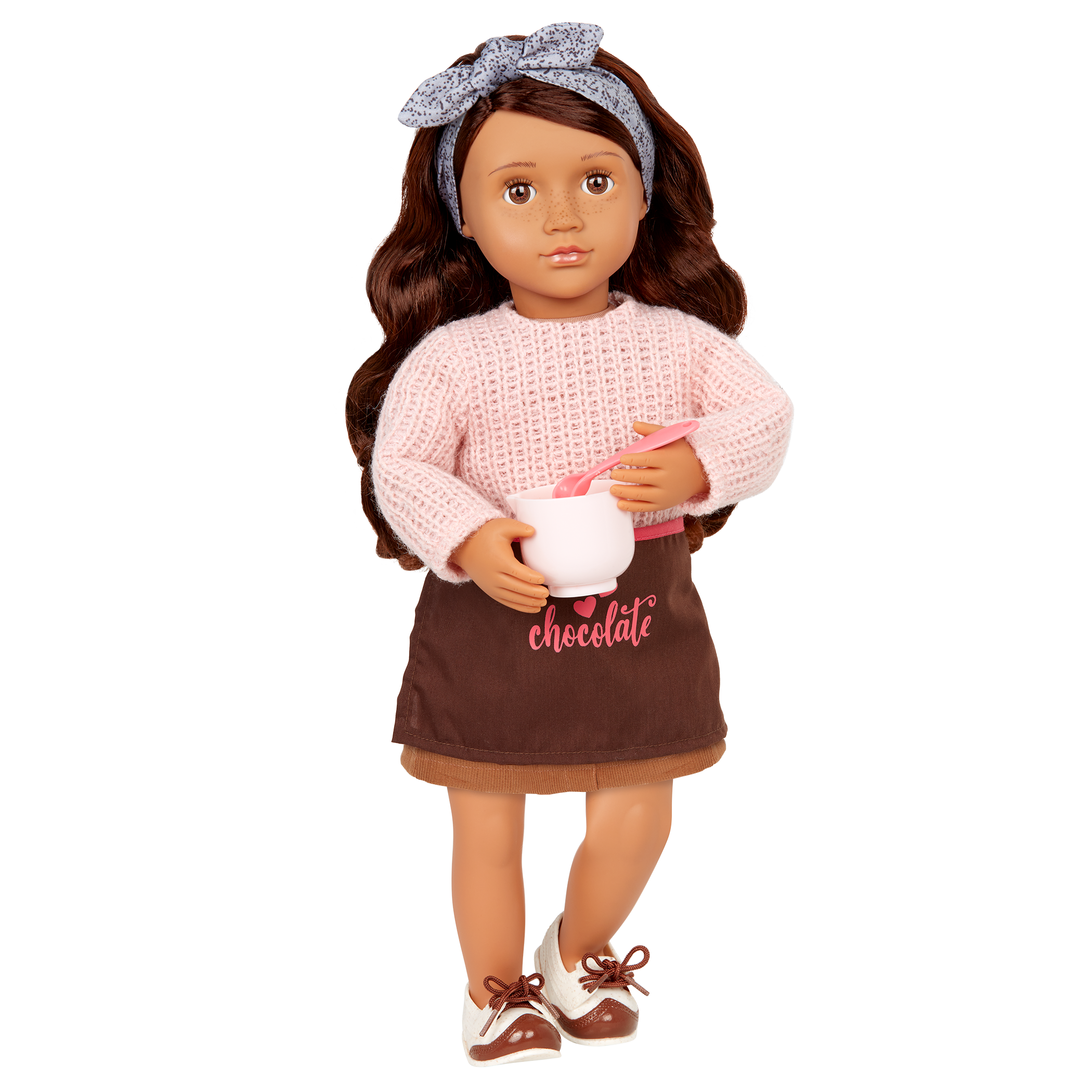 Our Generation Posable 18-inch Baker Doll Coco & Storybook