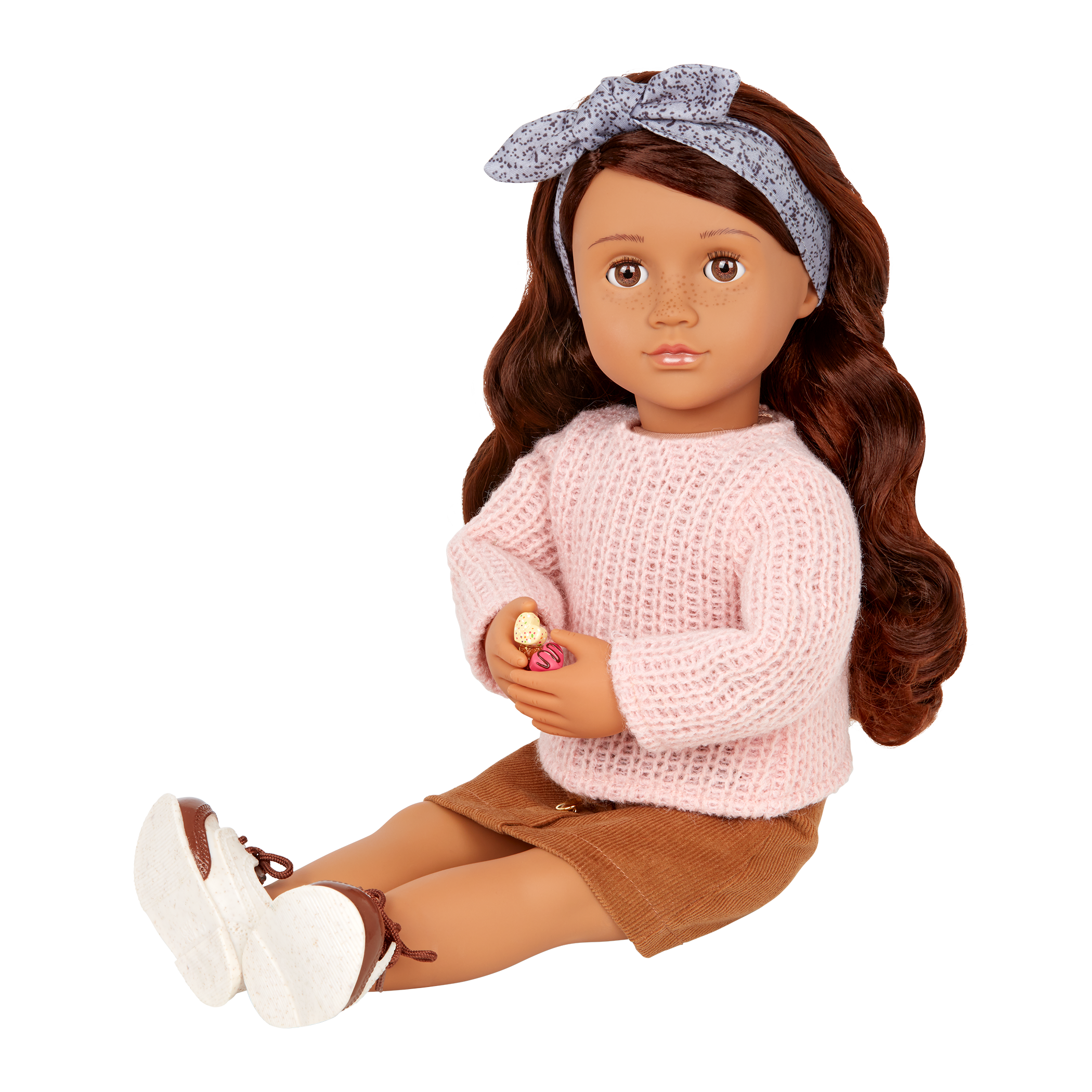 Our Generation Posable 18-inch Baker Doll Coco & Storybook