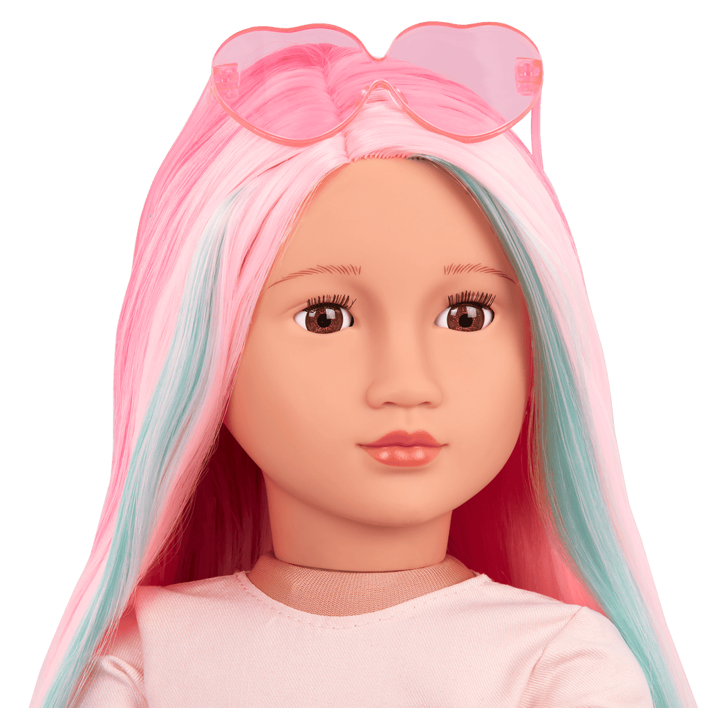 Our Generation 18-inch Multicolored Hair Doll Rosa