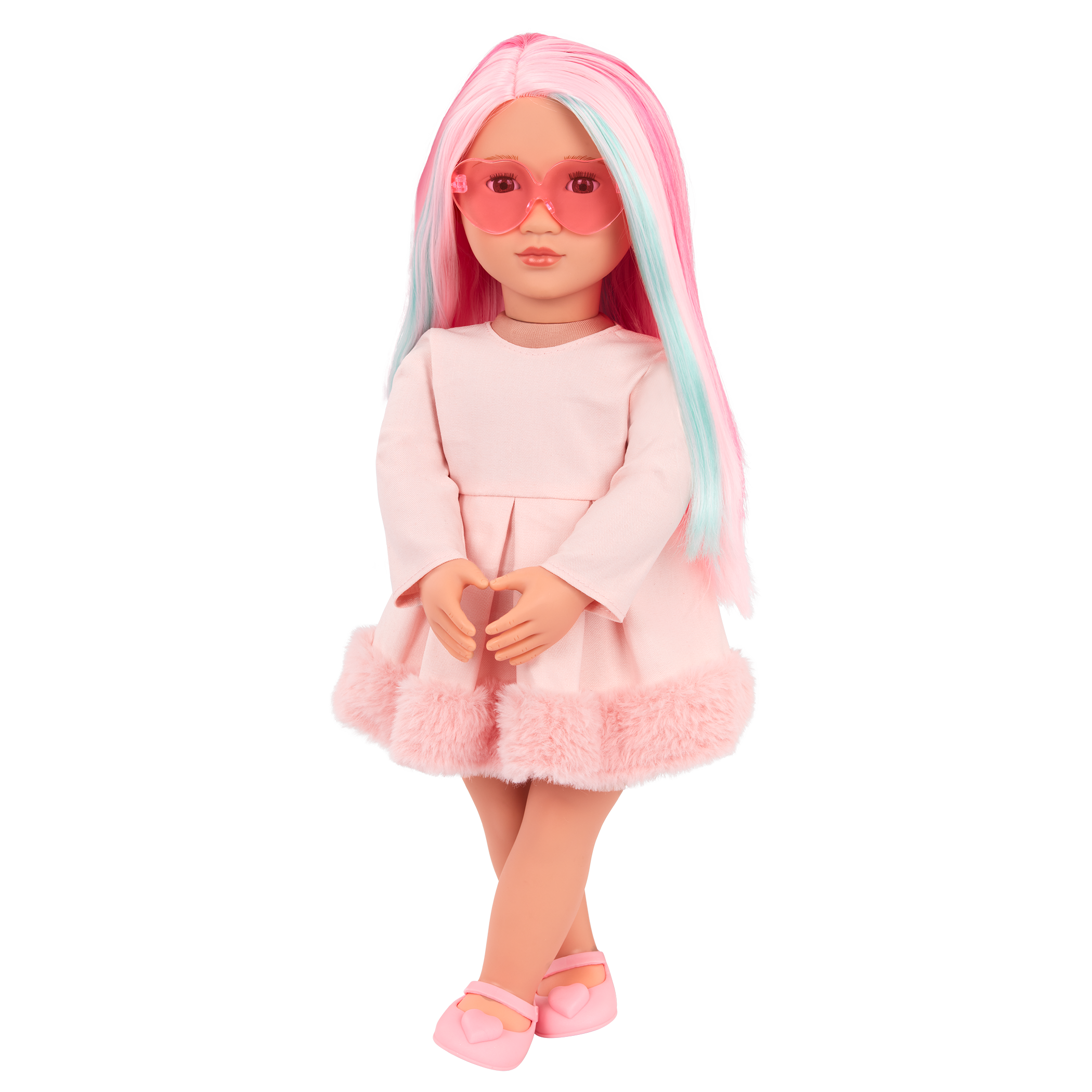 Our Generation 18-inch Multicolored Hair Doll Rosa