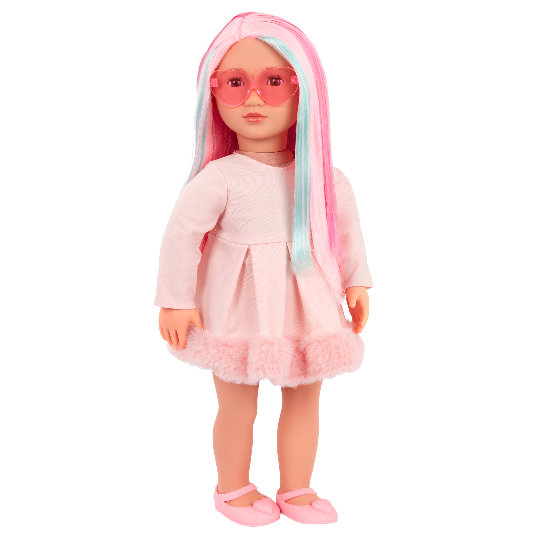 Our Generation 18-inch Multicolored Hair Doll Rosa