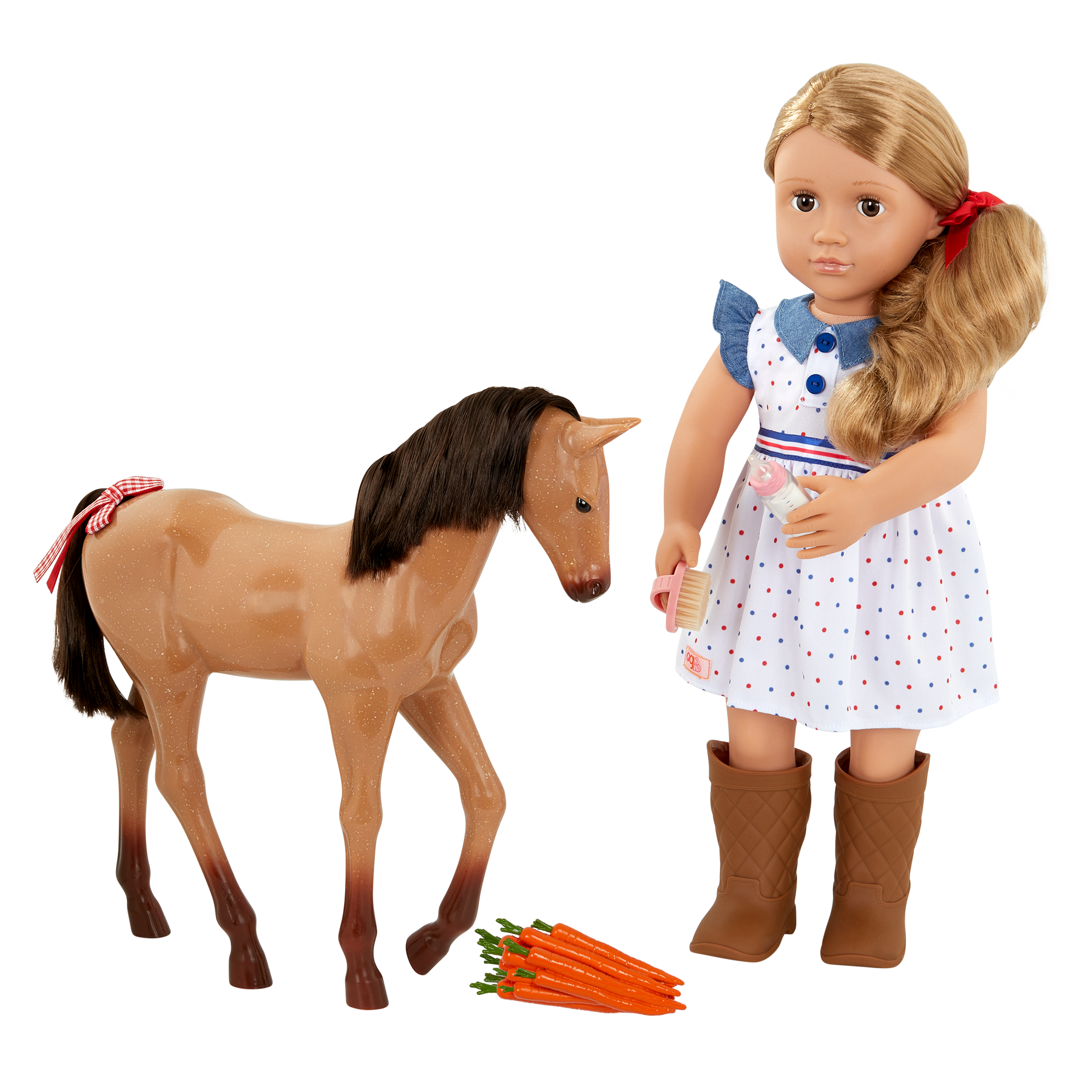 Our Generation 18-inch Equestrian Doll Shelley & Foal