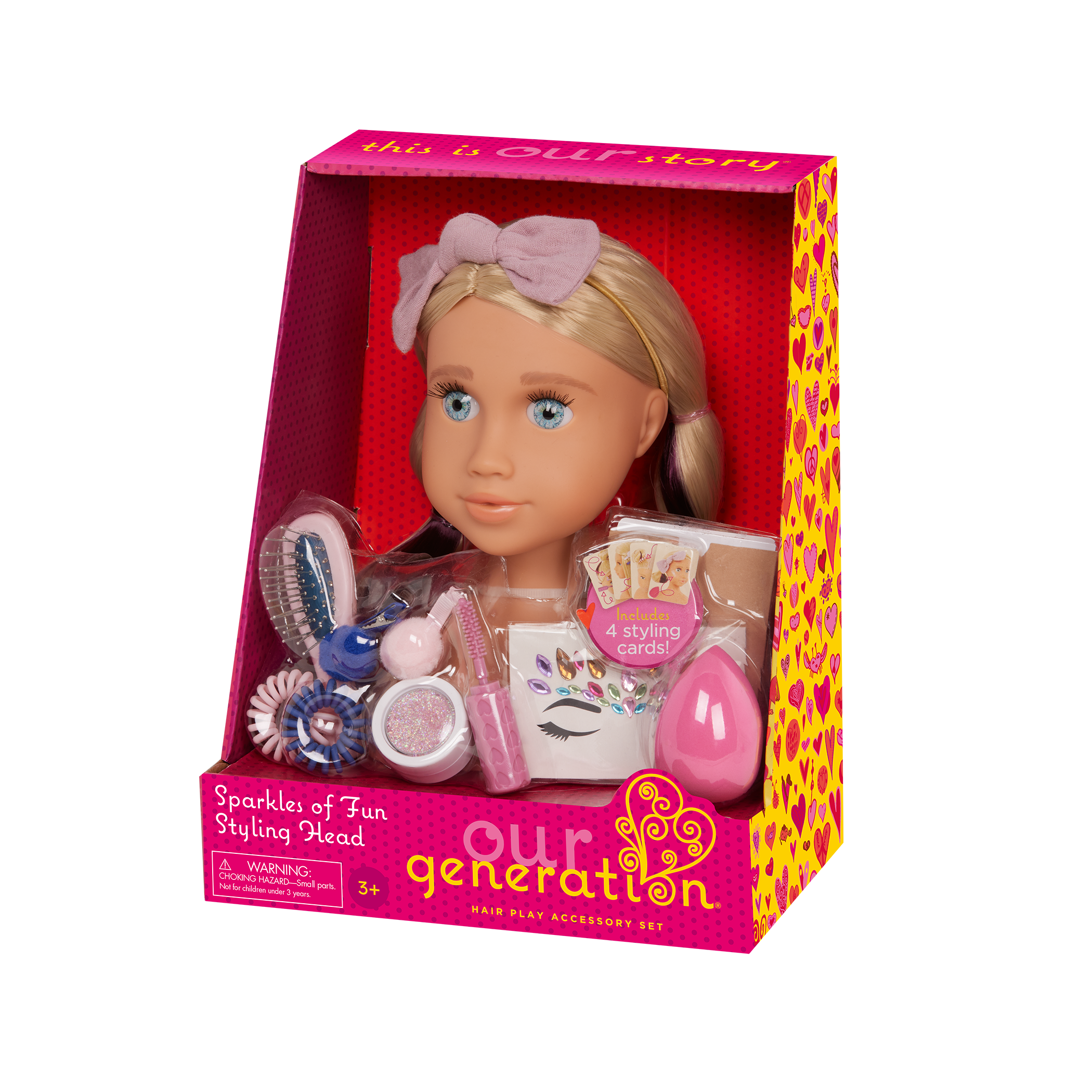 Our Generation Sparkles of Fun Styling Head Doll Deanna