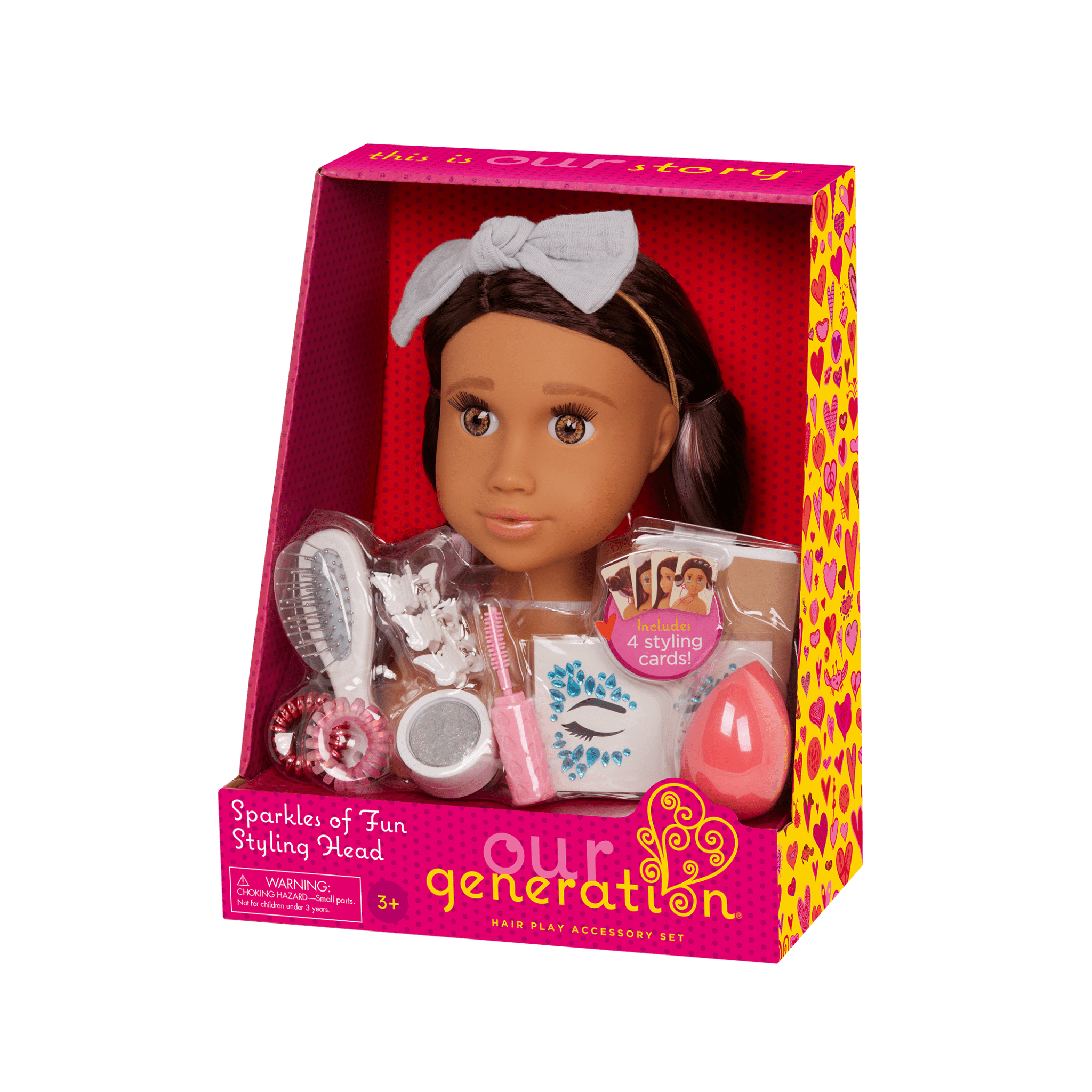 Our Generation Sparkles of Fun Styling Head Doll Domenique