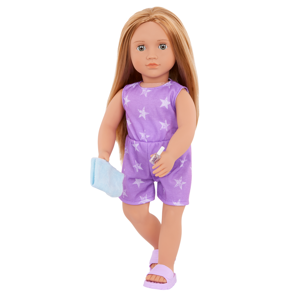 Our Generation 18-inch Spa Day Doll Serafina & Storybook