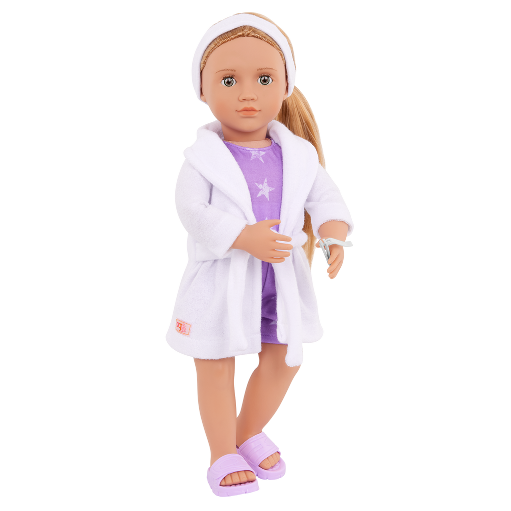 Our Generation 18-inch Spa Day Doll Serafina & Storybook
