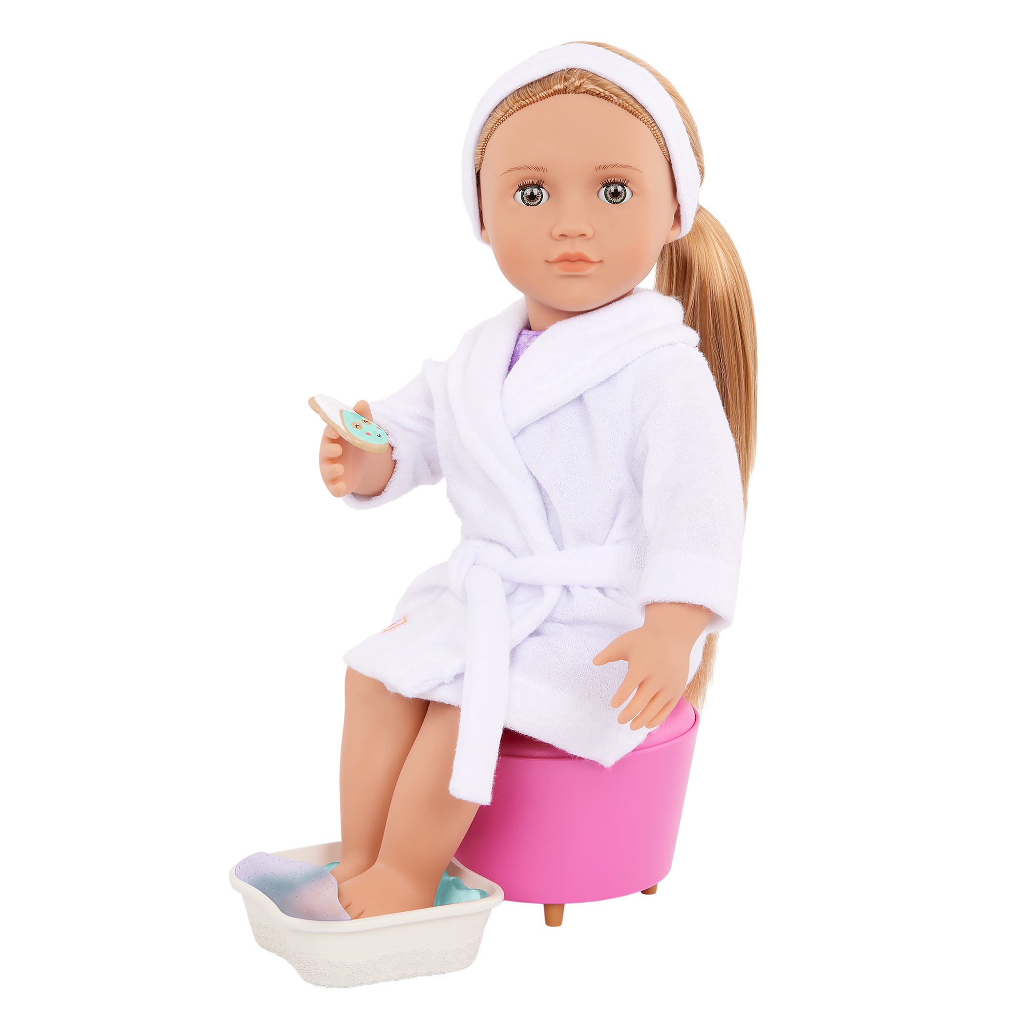 Our Generation 18-inch Spa Day Doll Serafina & Storybook