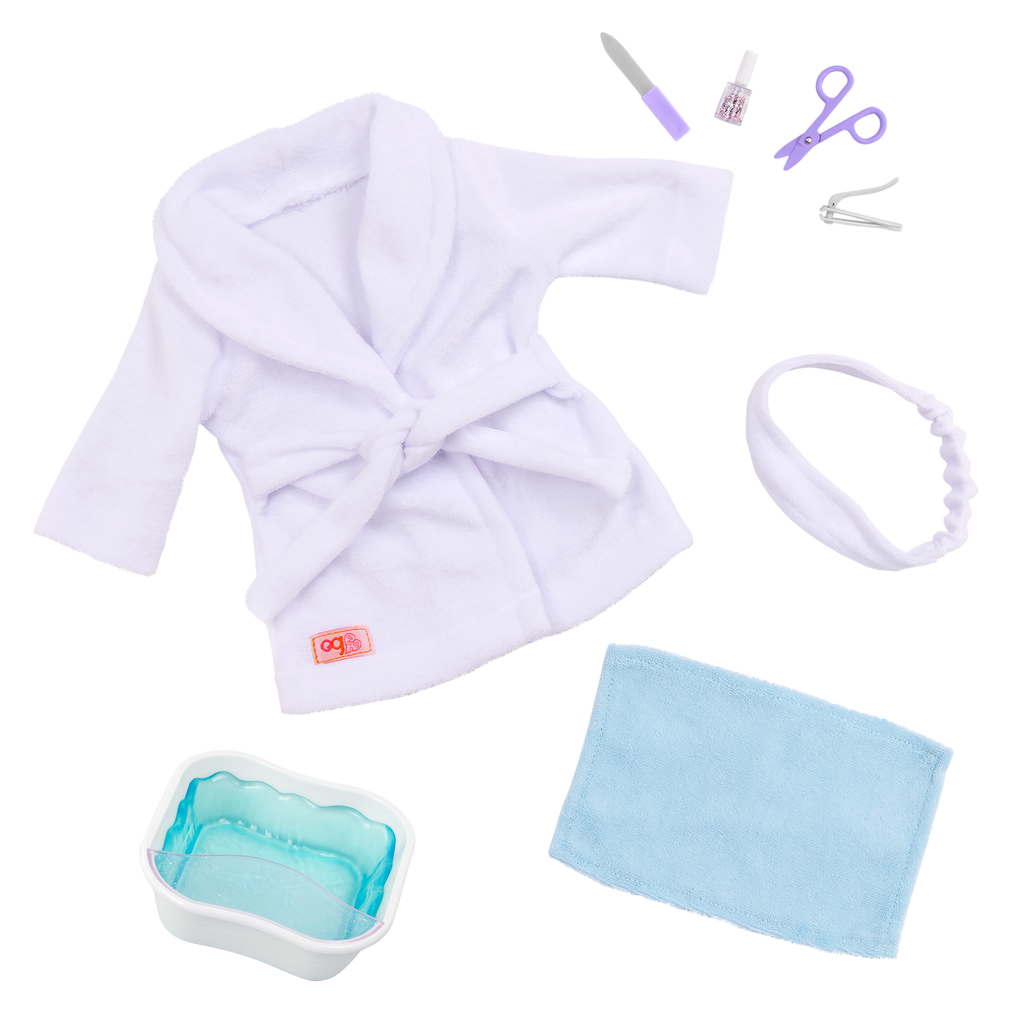 Our Generation 18-inch Spa Day Doll Serafina & Storybook