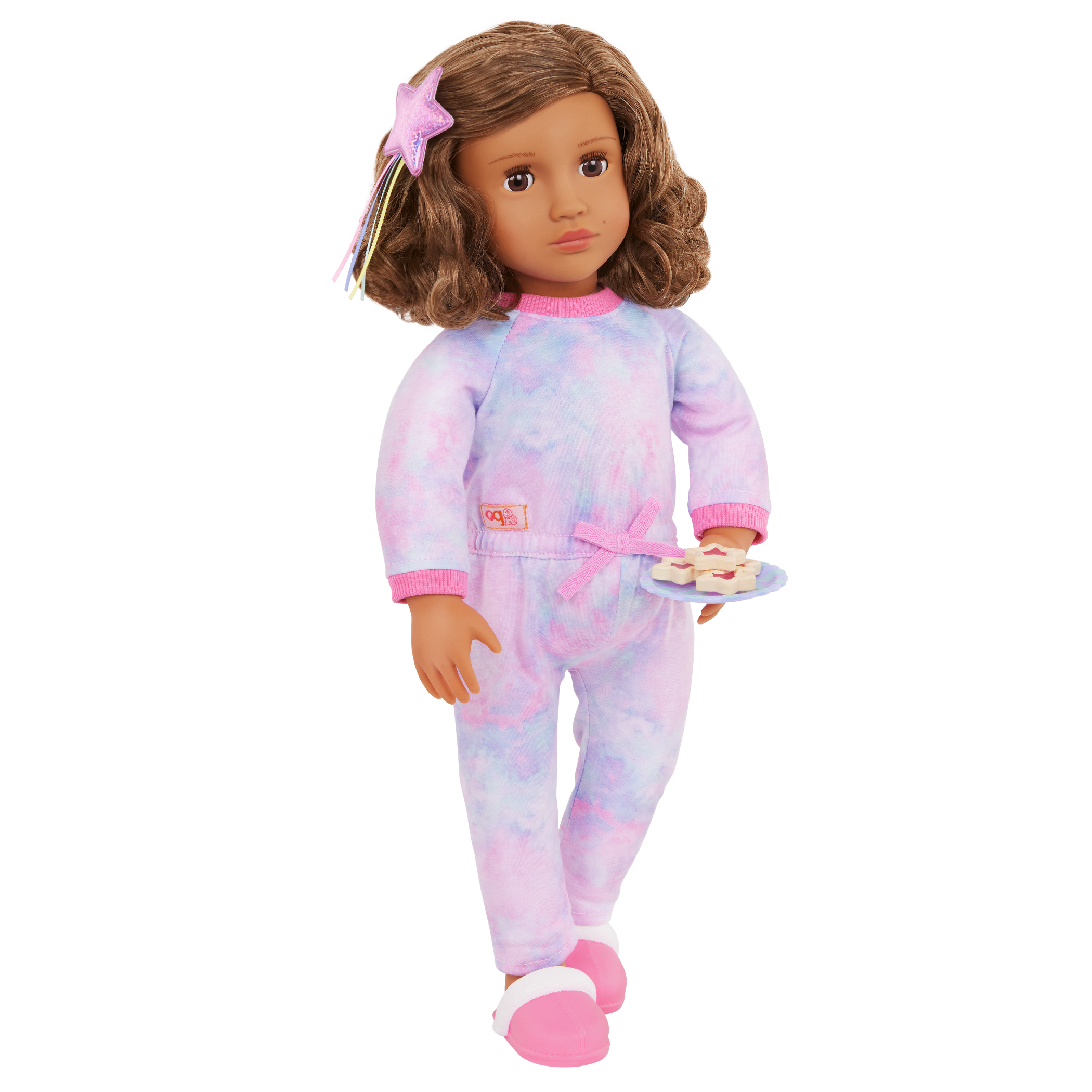 Our Generation 18-inch Slumber Party Doll Luna & Storybook