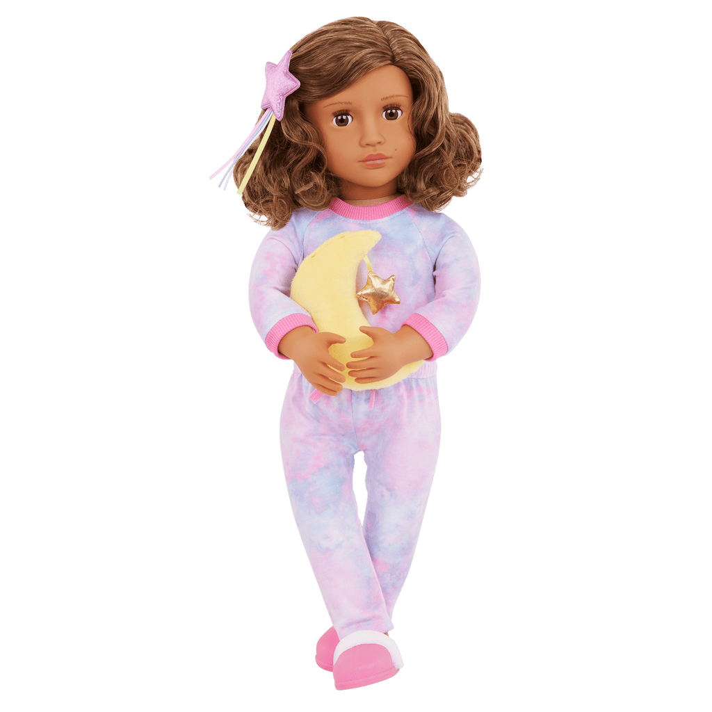 Our Generation 18-inch Slumber Party Doll Luna & Storybook