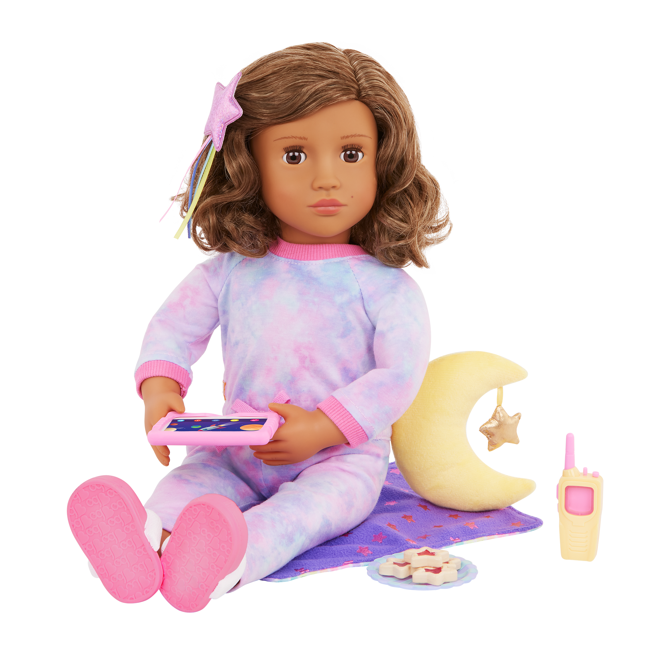Our Generation 18-inch Slumber Party Doll Luna & Storybook