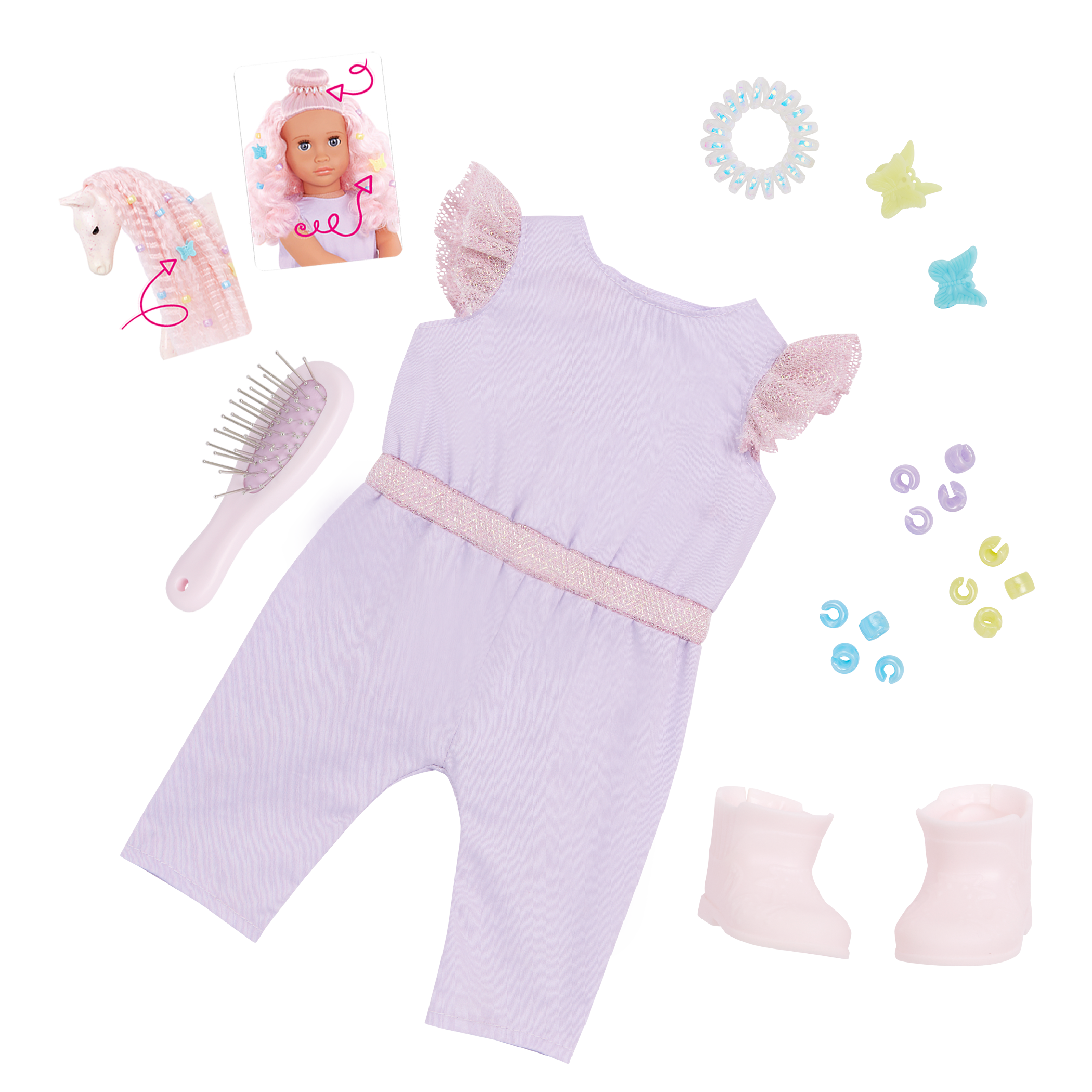 Our Generation Doll & Horse Foal Set Elara & Lumina