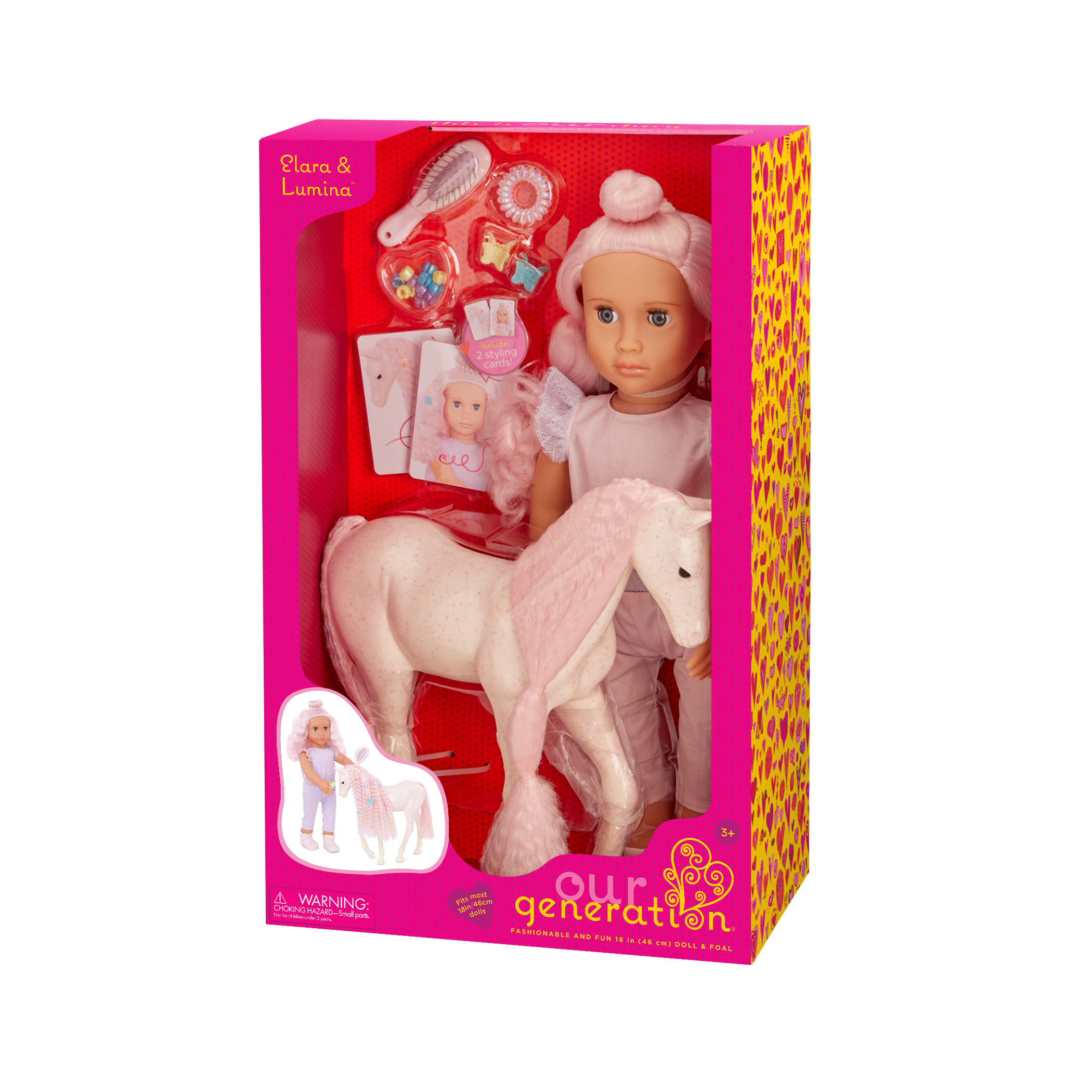 Our Generation Doll & Horse Foal Set Elara & Lumina