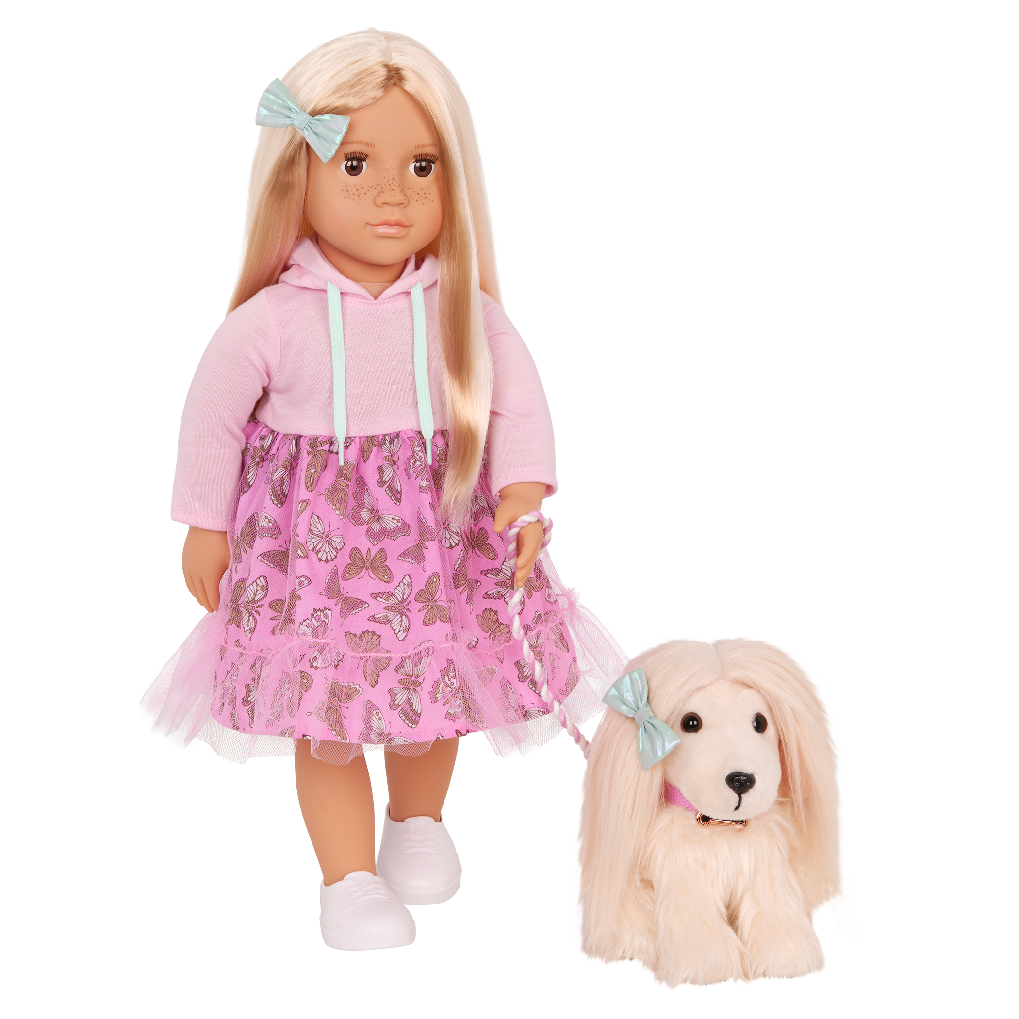 Our Generation Doll & Pet Set Hattie & Puppy Bella