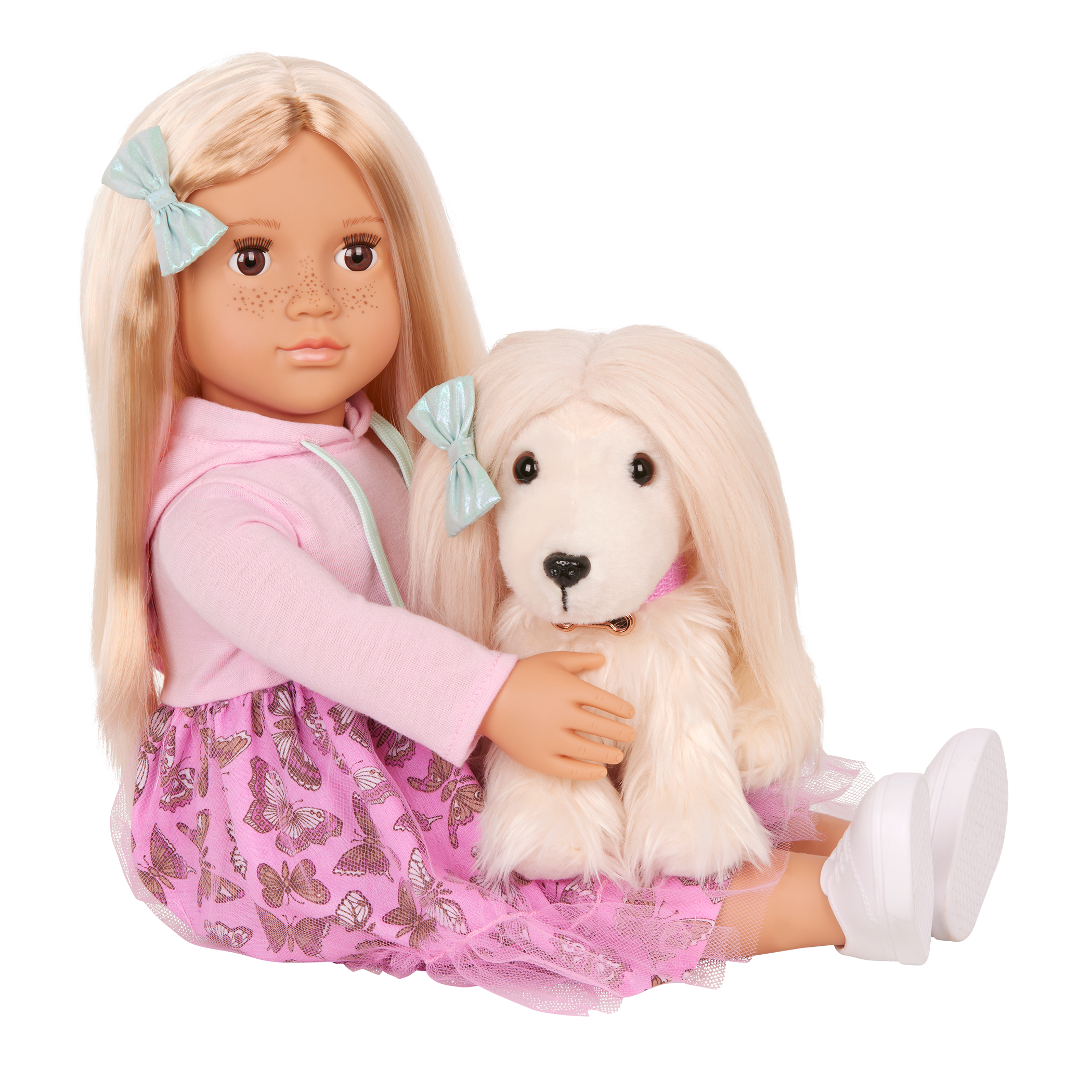 Our Generation Doll & Pet Set Hattie & Puppy Bella
