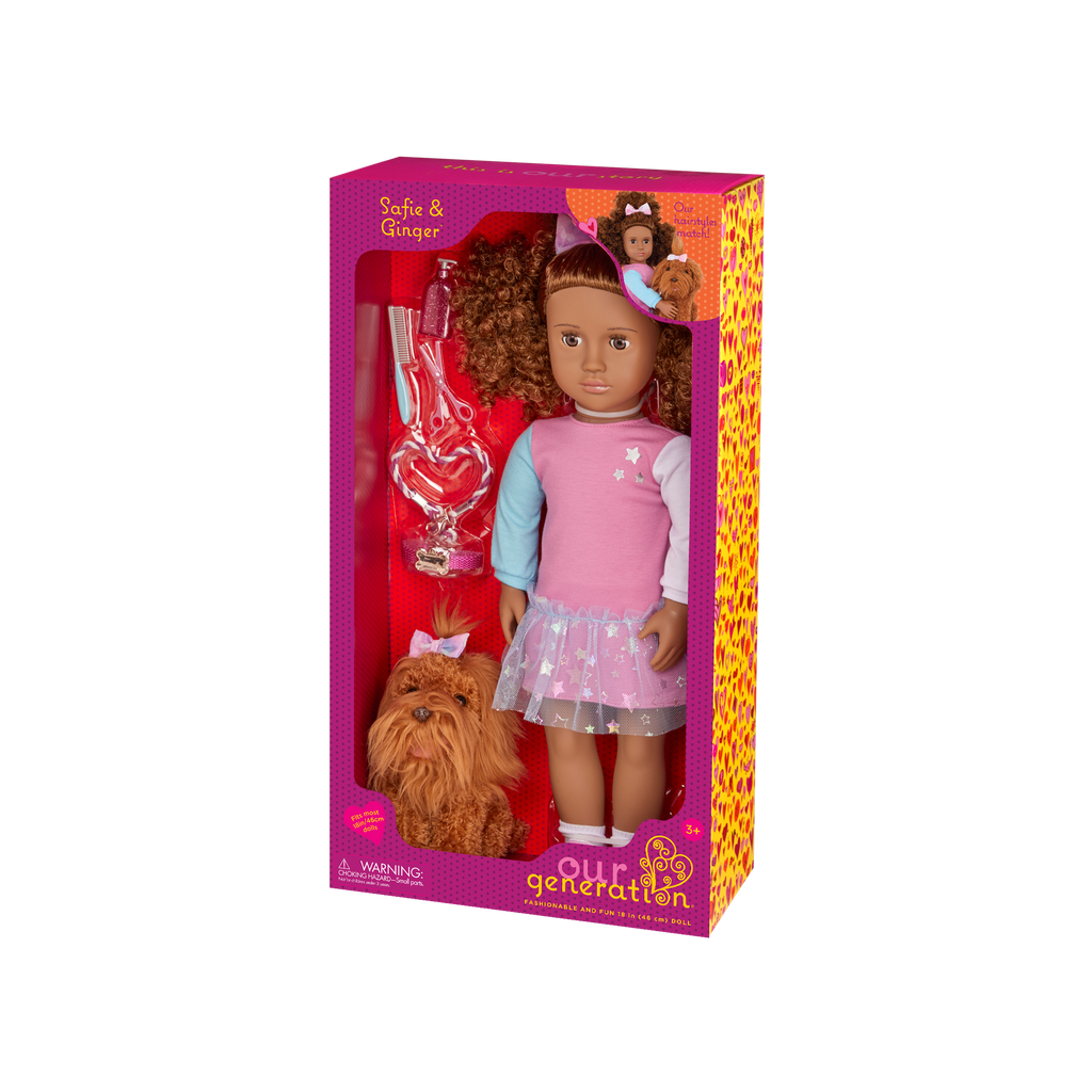 Our Generation Doll & Pet Set Safie & Puppy Ginger