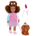 Our Generation Doll & Pet Set Safie & Puppy Ginger