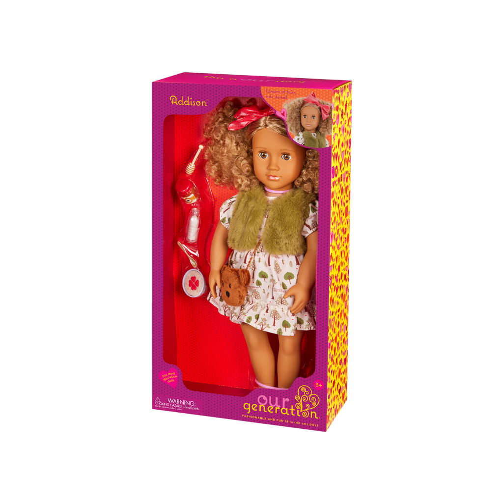 Our Generation 18-inch Doll Addison and accessories