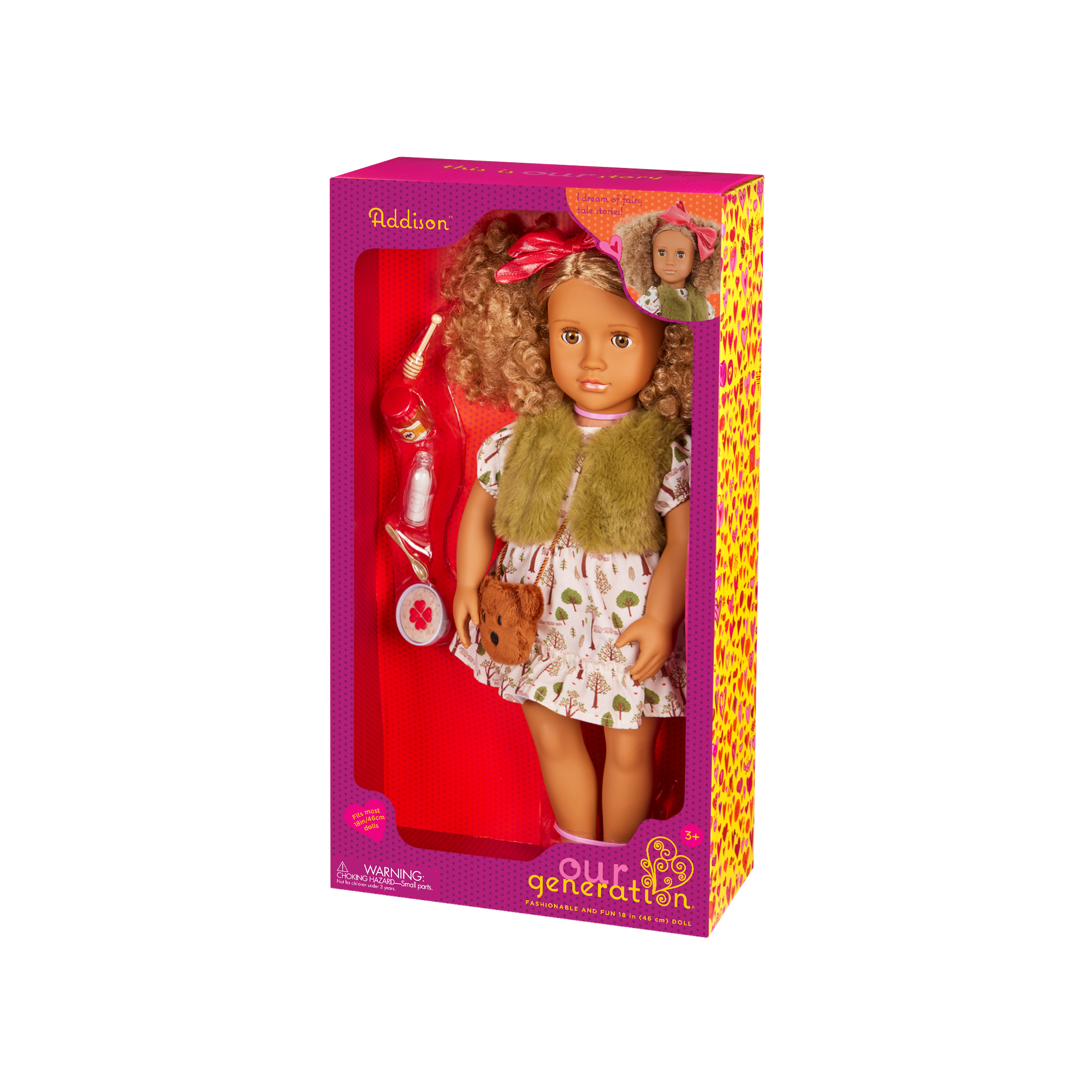 Our Generation 18-inch Doll Addison and accessories