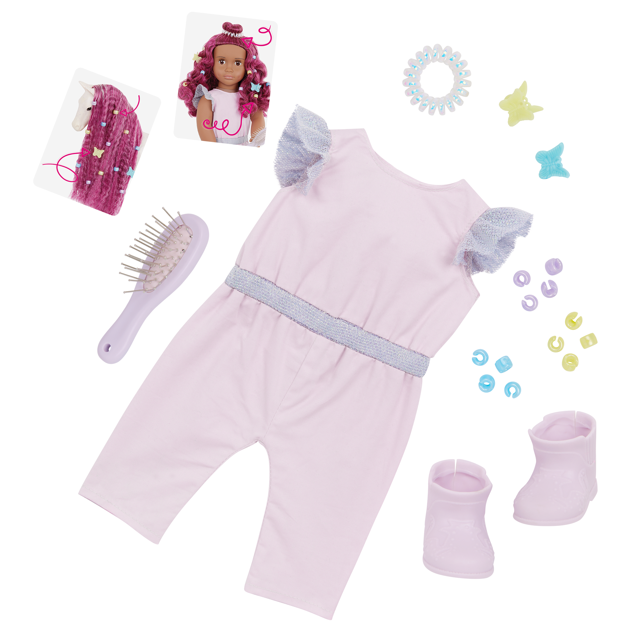 Our Generation Doll & Horse Foal Set Estra & Delta