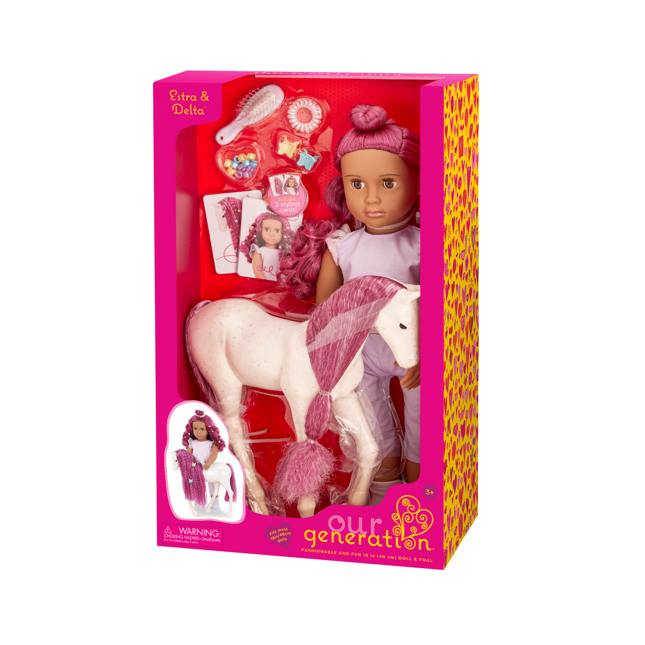 Our Generation Doll & Horse Foal Set Estra & Delta