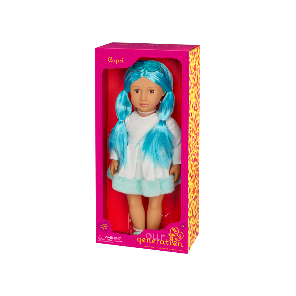 Our Generation 18-inch Multicolored Hair Doll Capri