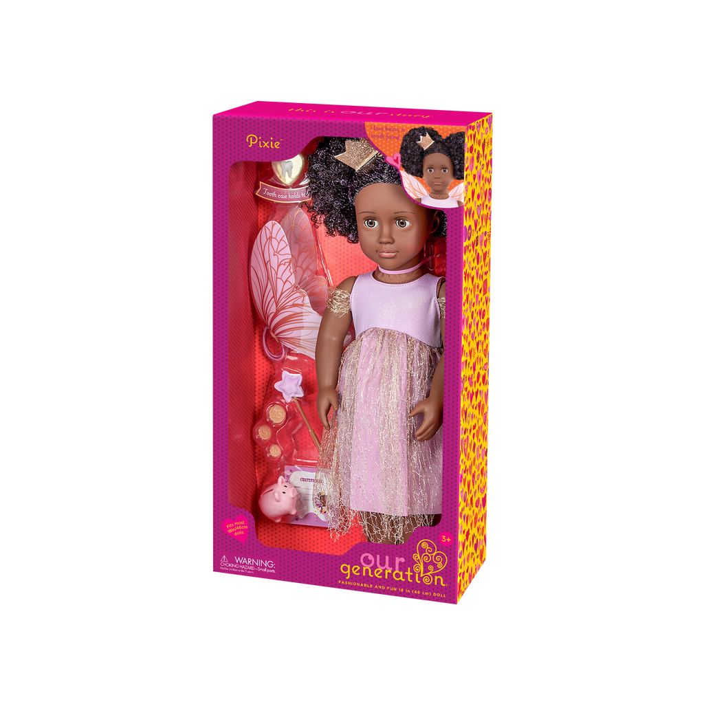 Our Generation 18 inch Tooth Fairy Doll Pixie and accessories