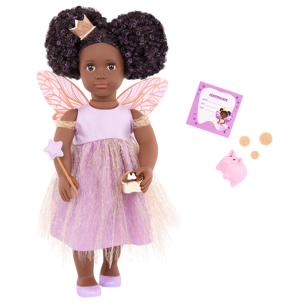 Our Generation 18 inch Tooth Fairy Doll Pixie and accessories