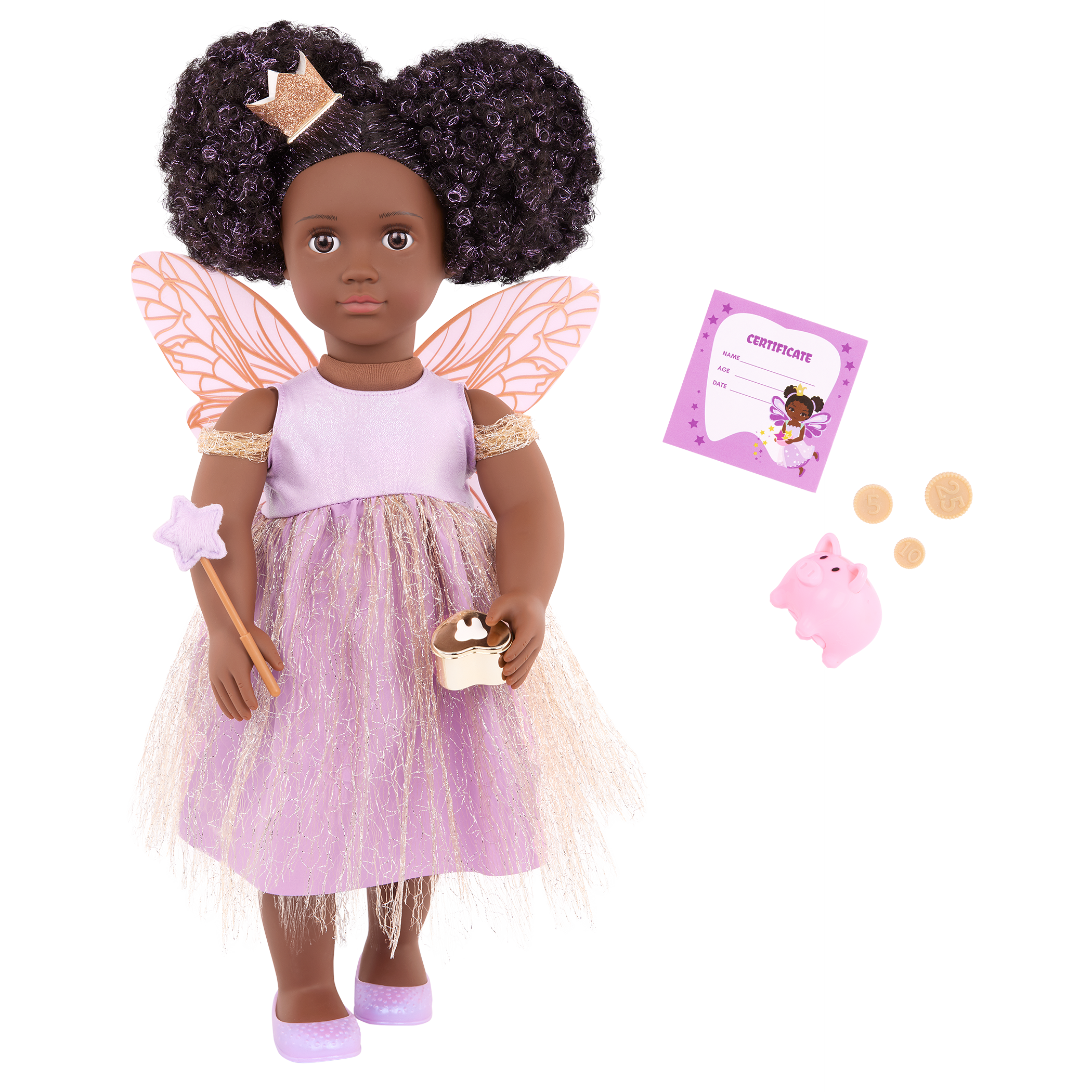 Our Generation 18 inch Tooth Fairy Doll Pixie and accessories