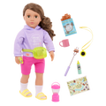 Our Generation 18-inch Doll Vivian with camping accessories