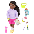 Our Generation 18-inch Doll Elissa with camping accessories