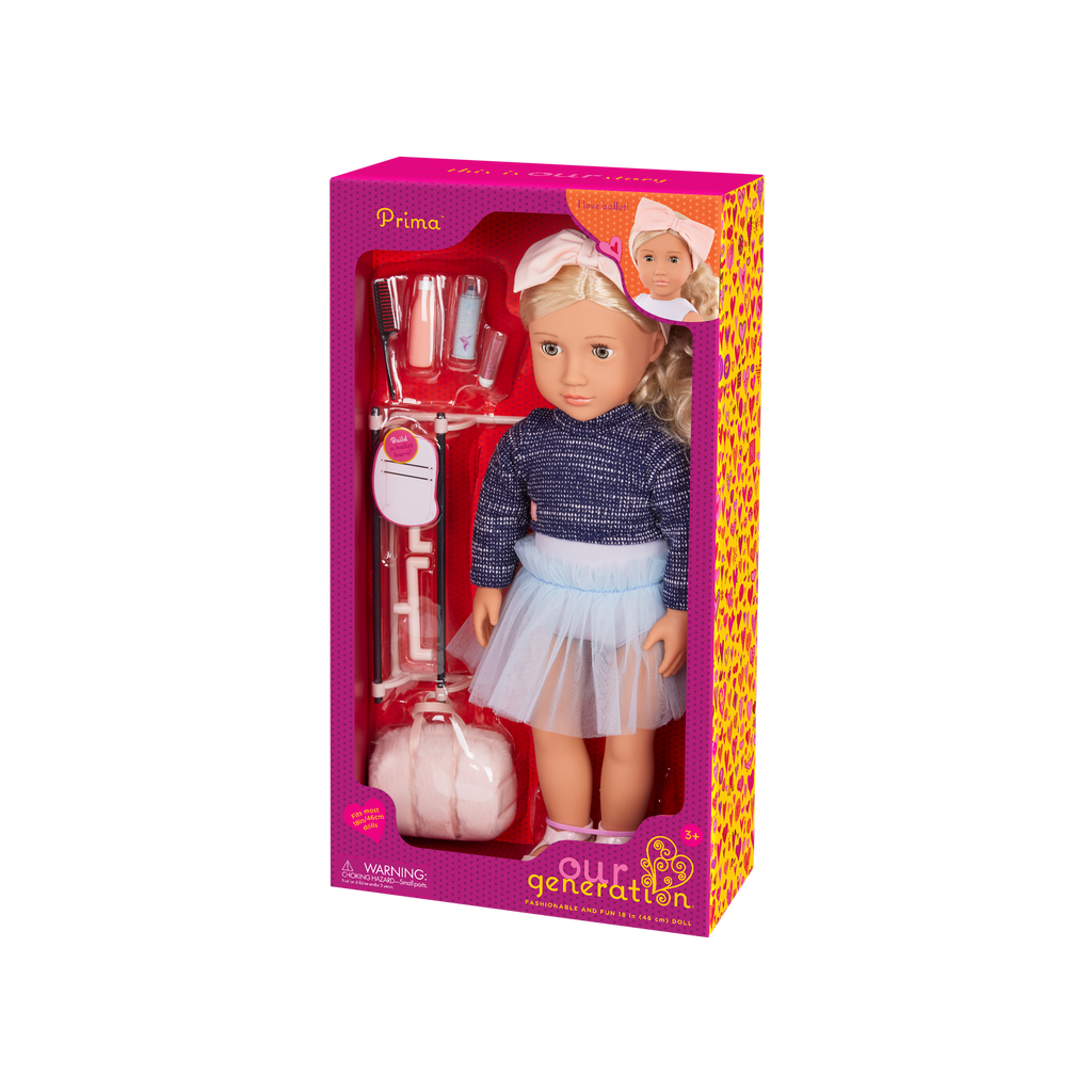 Our Generation 18-inch Doll Prima with ballet outfit and accessories
