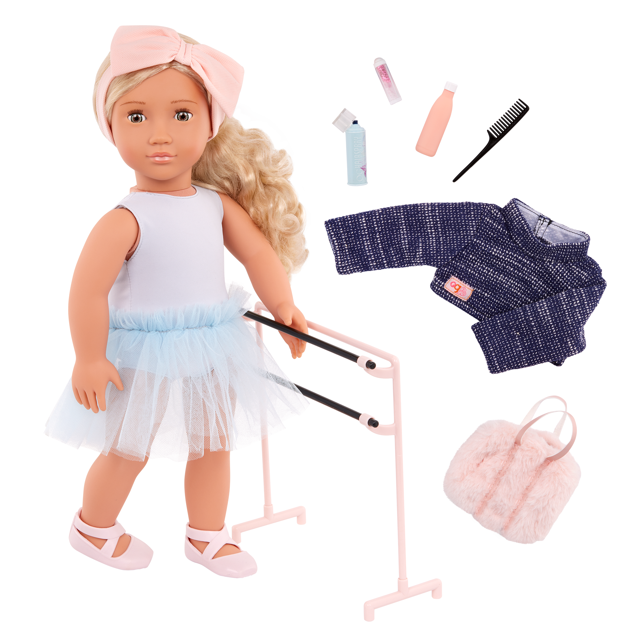 Our Generation 18-inch Doll Prima with ballet outfit and accessories