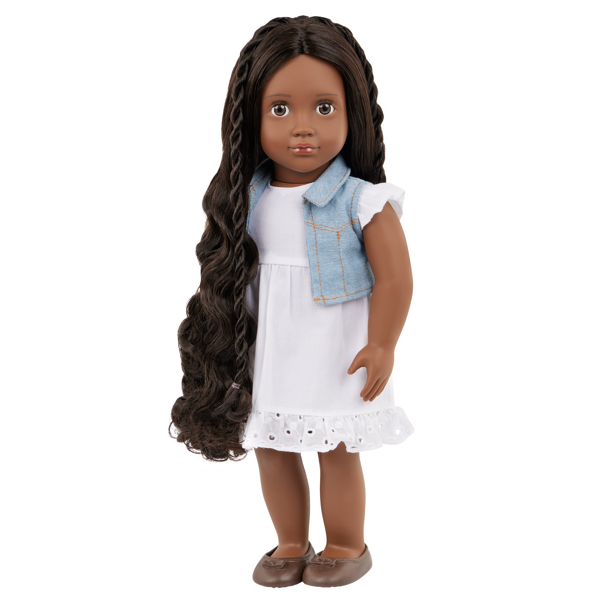 Our Generation Hair Play 18-inch Doll Patti with Hair Accessories and a booklet of hair styles