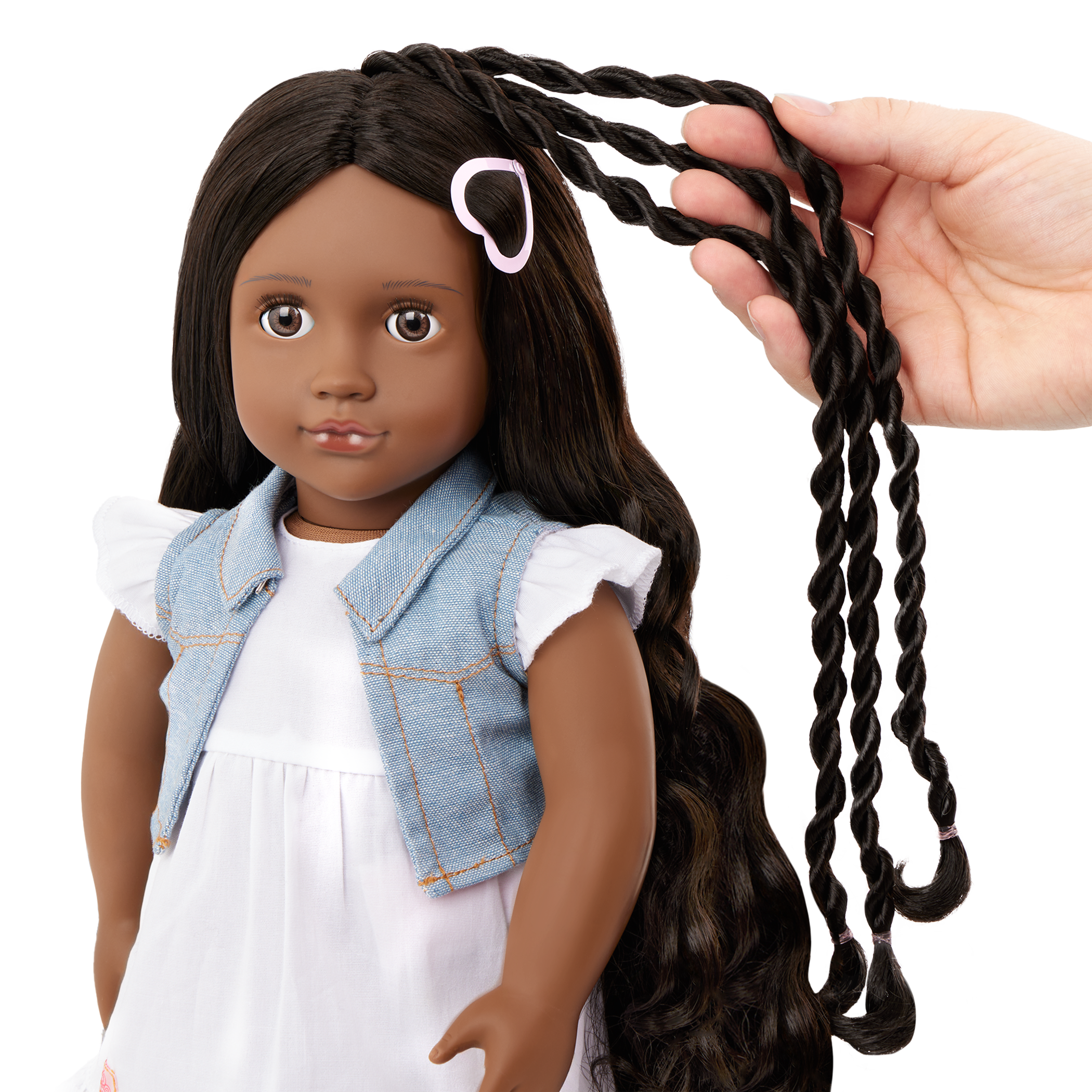 Our Generation Hair Play 18-inch Doll Patti with Hair Accessories and a booklet of hair styles