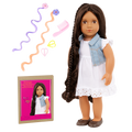 Our Generation Hair Play 18-inch Doll Perla with Hair Accessories
