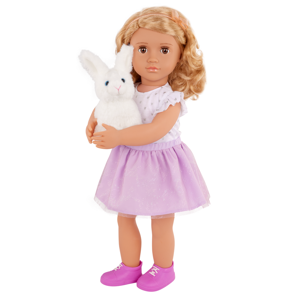 Our Generation 18-inch Doll Tabby and her pet bunny Summer