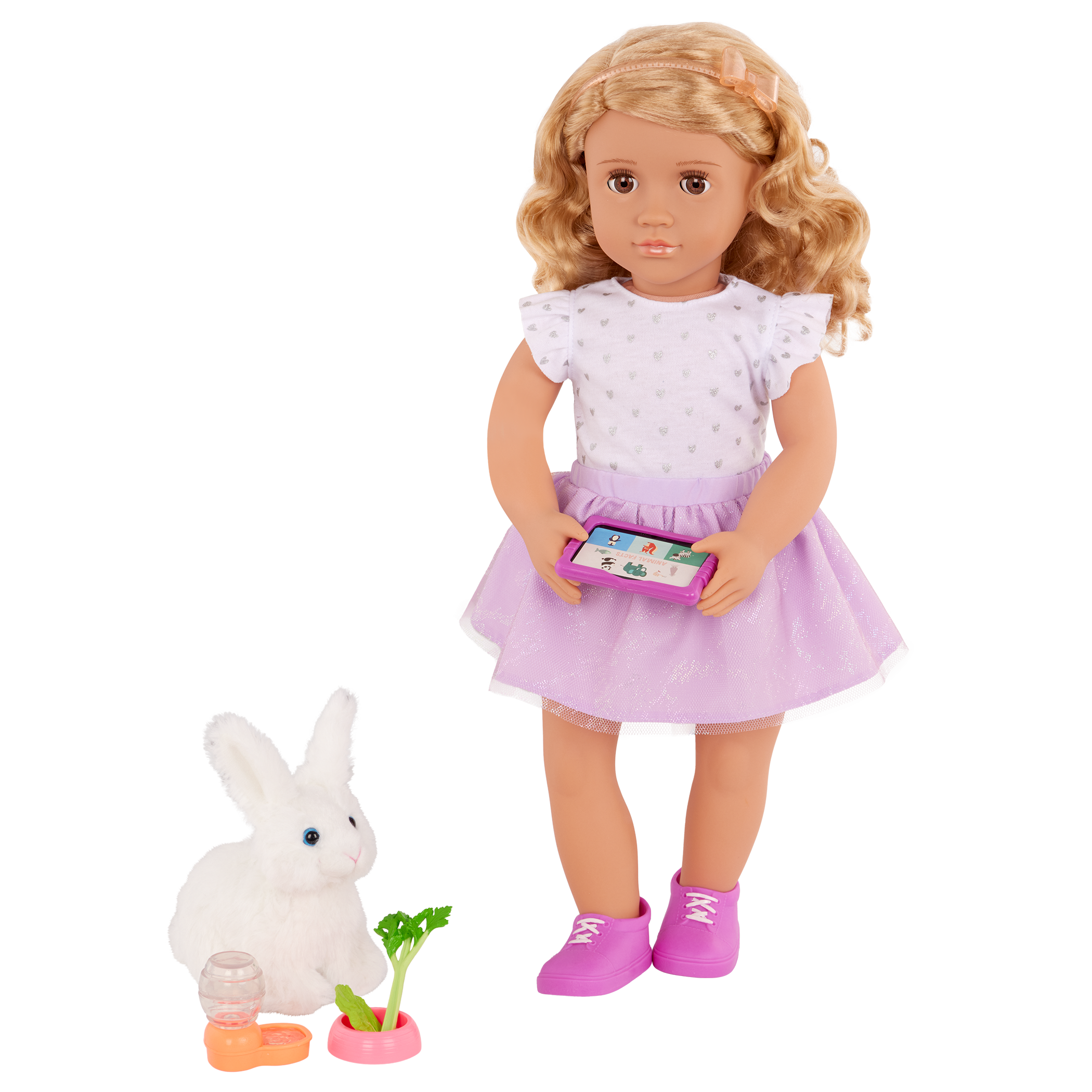 Our Generation 18-inch Doll Tabby and her pet bunny Summer