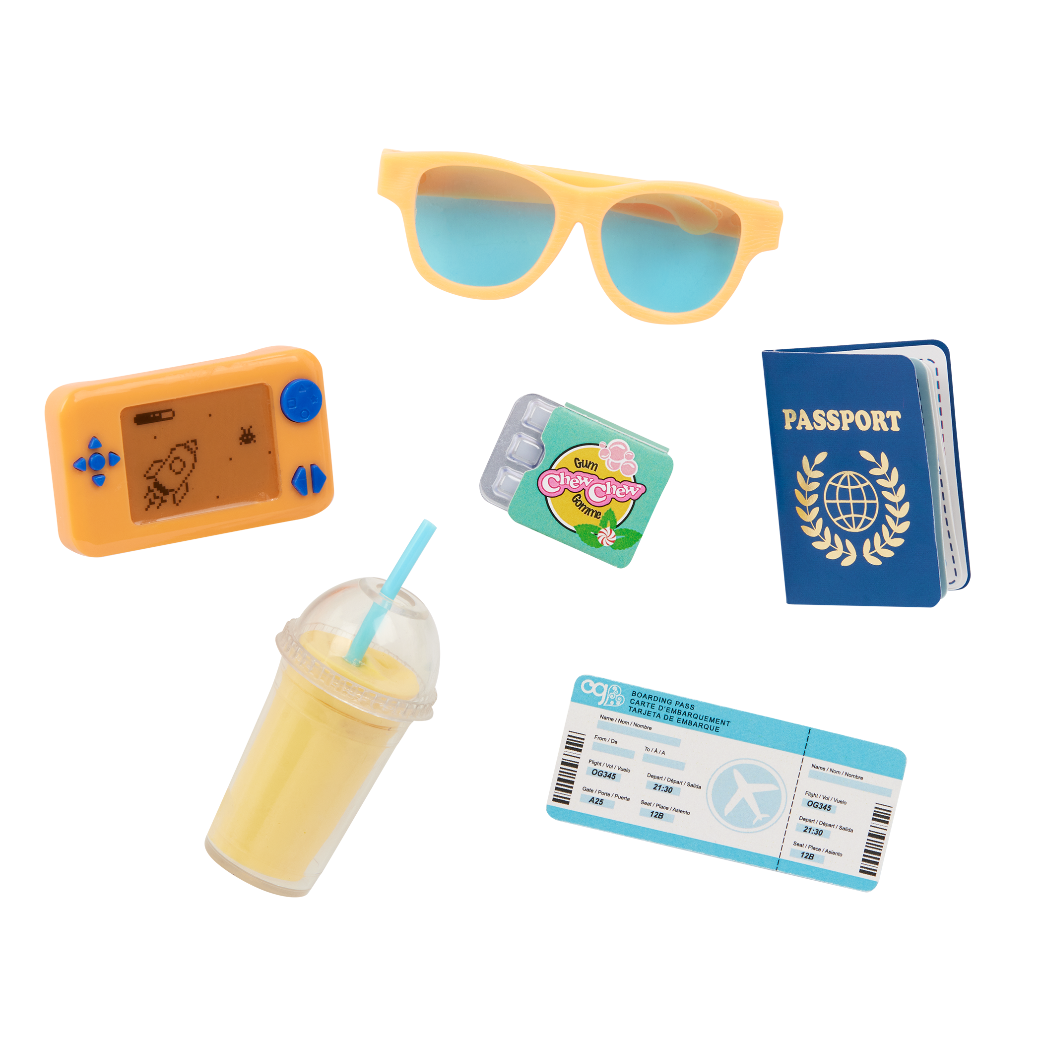 Our Generation 18-inch Doll Milo and travelling accessories